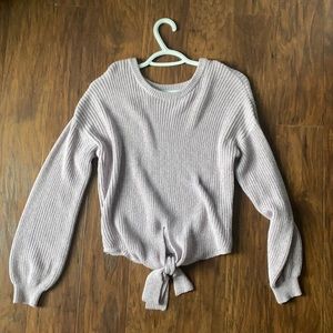 Hollister Purple knit reversible sweater.